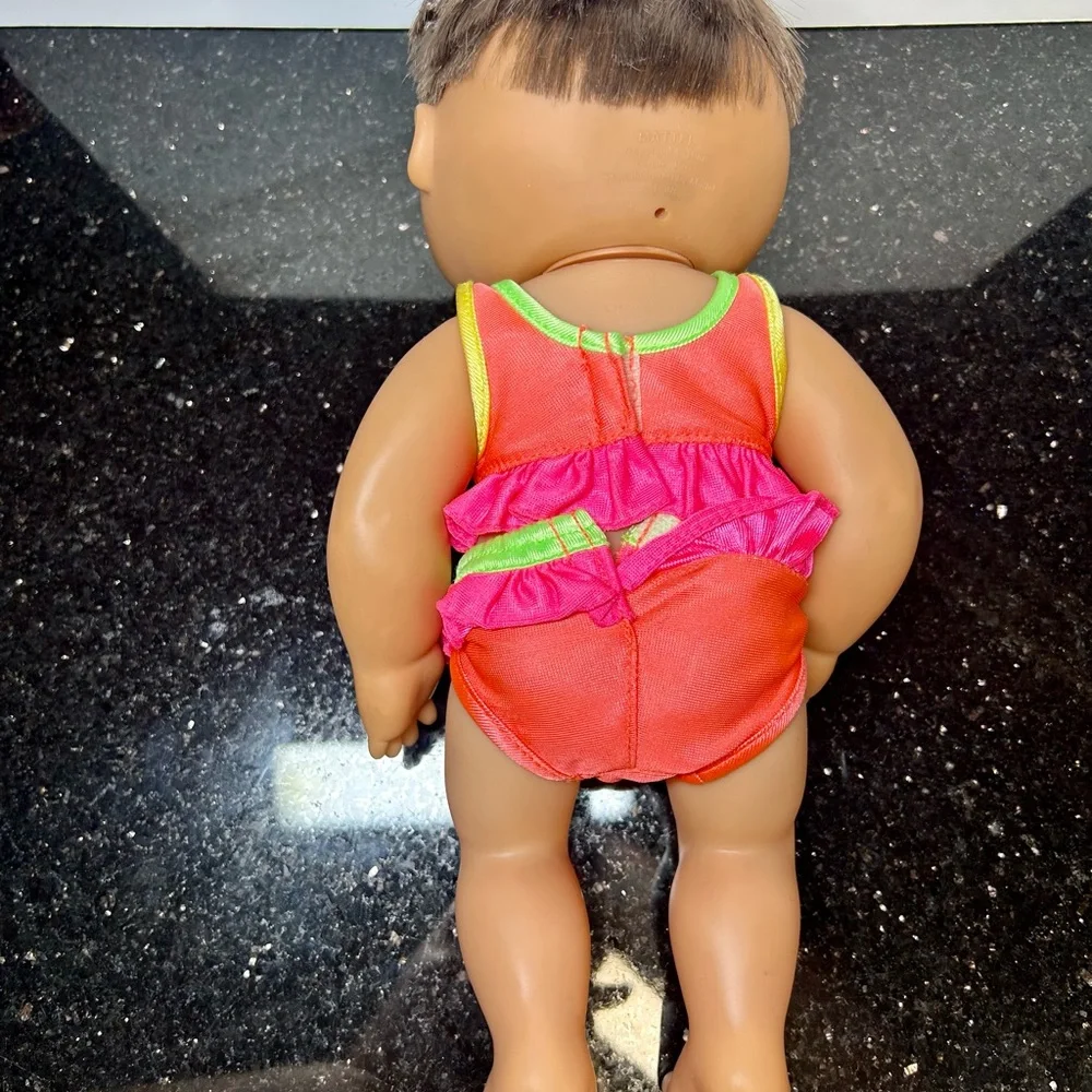 Vintage 1988 Cabbage Patch‎ Kids with pink two piece outfit Doll with Green